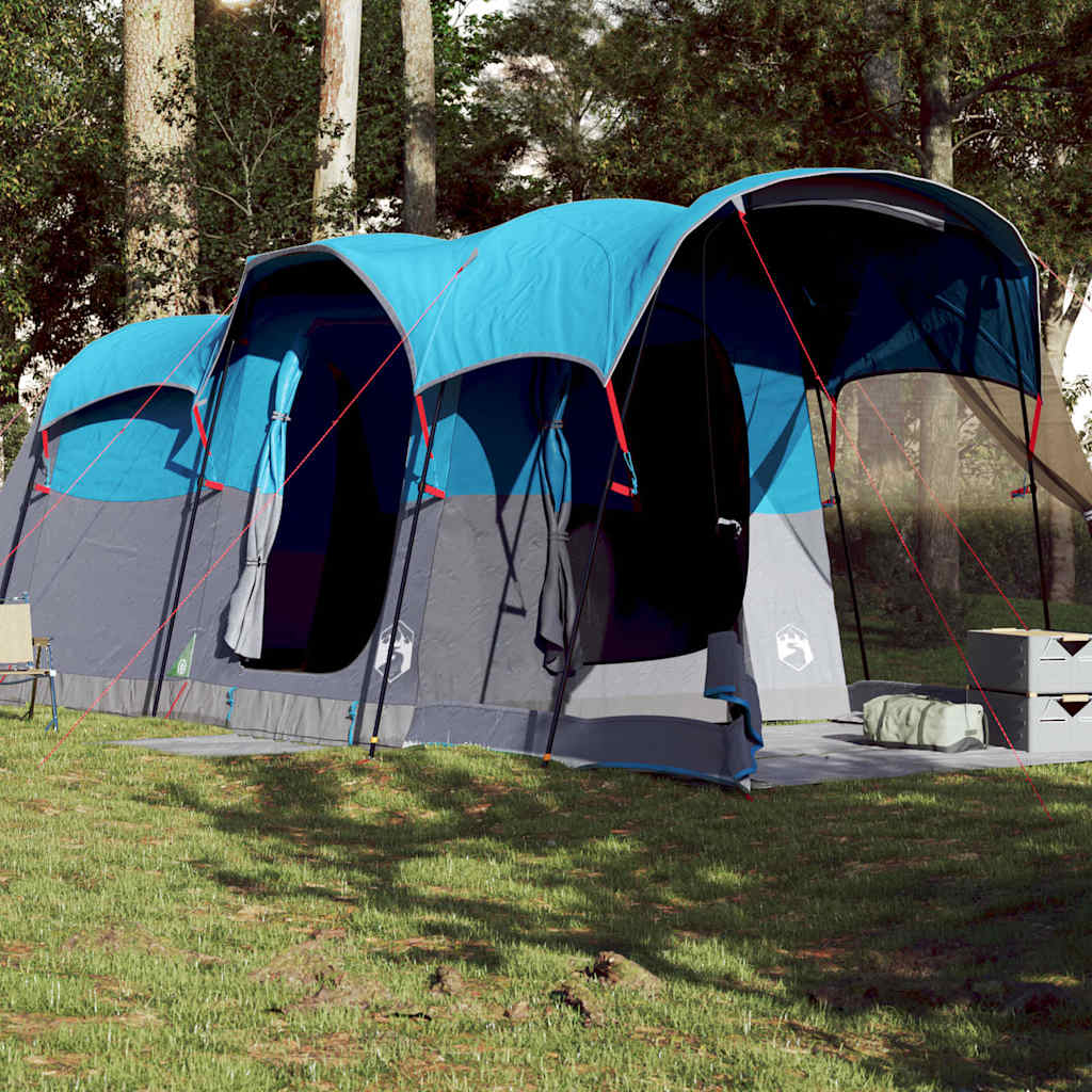 Vidaxl Tunnel tent for family 8-person waterproof blue