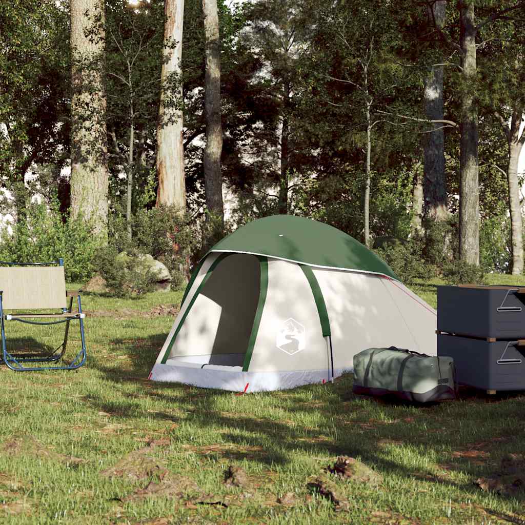 Vidaxl Dome Tenda 1 persona impermeabile verde