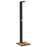 Vidaxl outdoor shower 50x55x224 cm Poly Rattan and Acaciahout Black