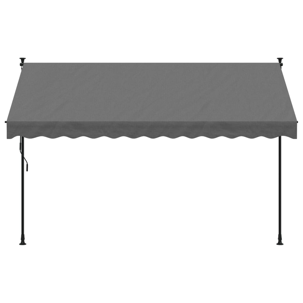 VidaXL Laifel Extendable 300x150 cm fabric and steel anthracite -colored