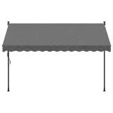 VidaXL Laifel Extendable 300x150 cm fabric and steel anthracite -colored