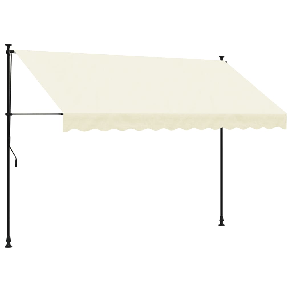 Vidaxl Laifel extensible 300x150 cm tissu et crème en acier -colore