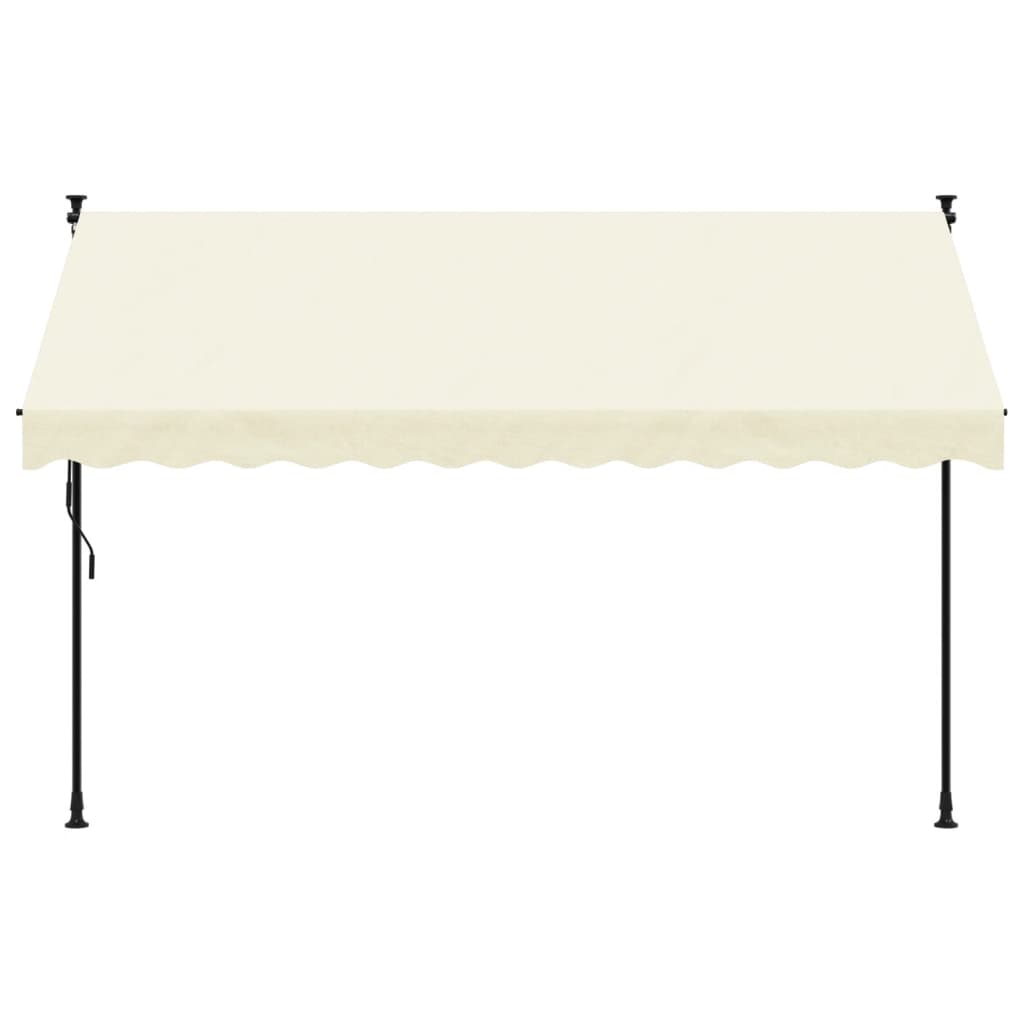 Vidaxl Laifel extensible 300x150 cm tissu et crème en acier -colore