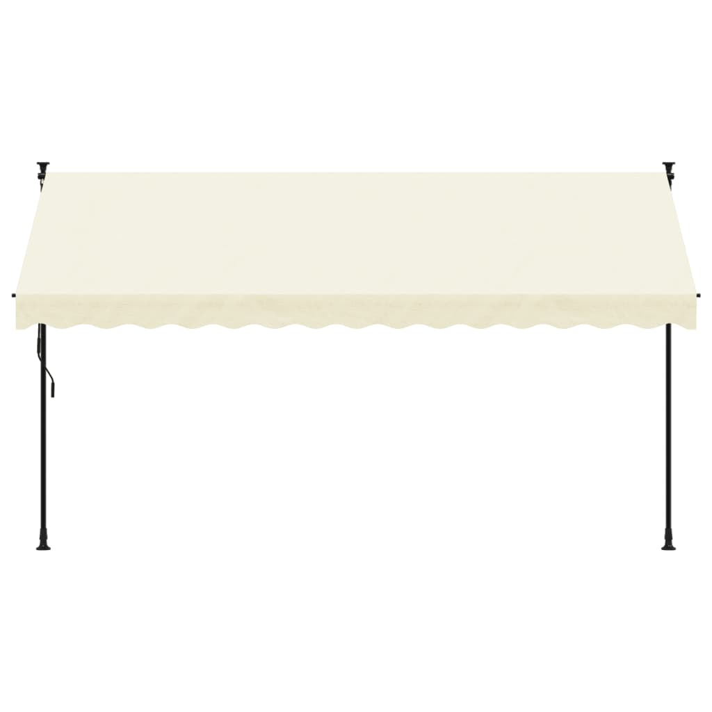 Vidaxl Laifel extensible 350x150 cm tissu et crème en acier -colore