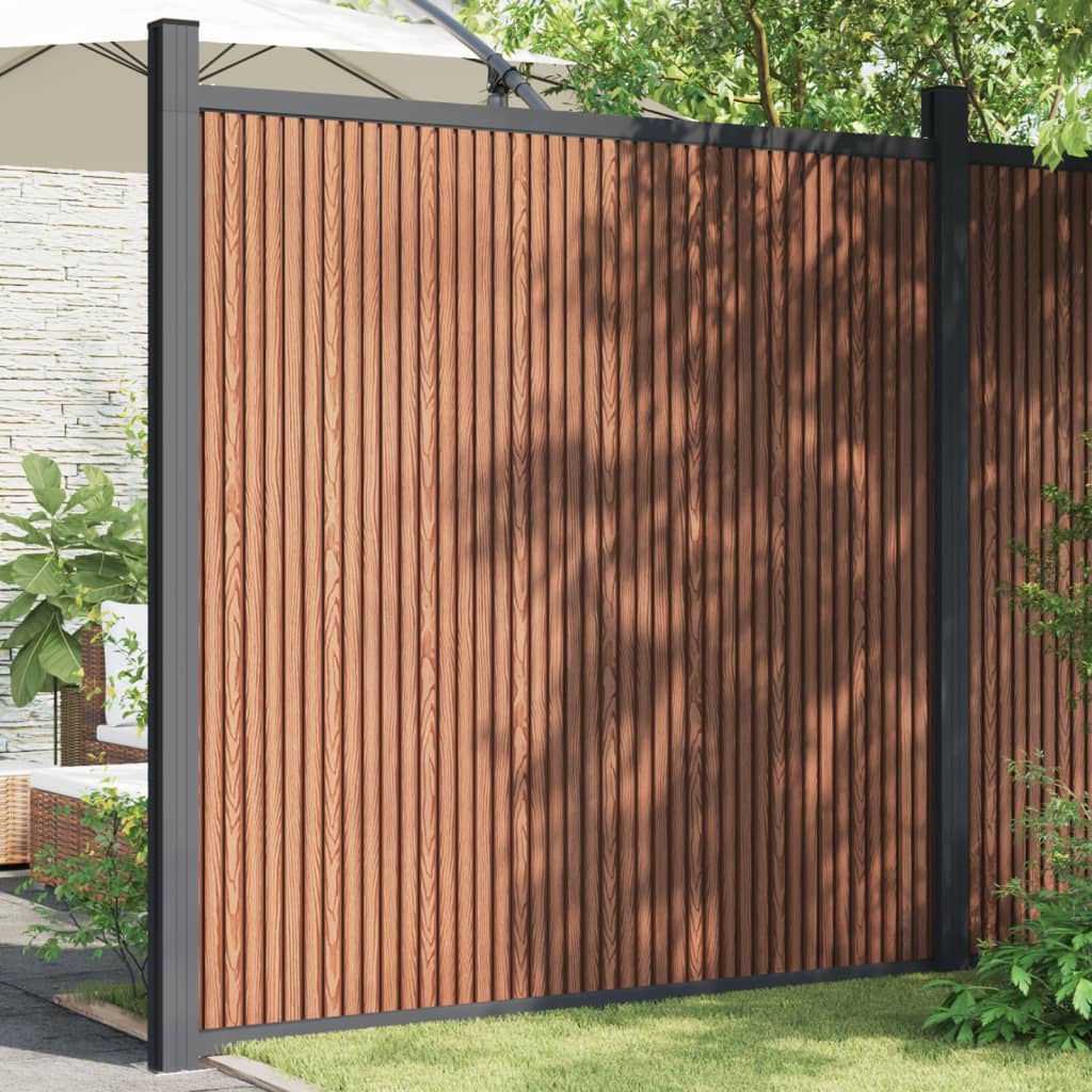 Vidaxl staketpanel 180x186 cm HKC Brown