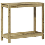 Table de Vidaxl Botton con estante 82.5x35x75 cm Pine impregnado