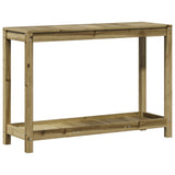 Vidaxl Botton Dësch mat Regal 108x3X75 cm imprägnéiert Pinien Holz