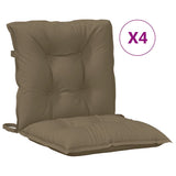 Vidaxl Chair cushions 4 pcs Low back 100x50x7 cm Fabric mixed taupe