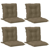 Vidaxl Chair cushions 4 pcs Low back 100x50x7 cm Fabric mixed taupe