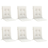 Coussins de chaise vidaxl 6 pcs basses bas 100x50x4 cm de tissu mélangé