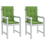 Cojines de silla de Vidaxl 2 pcs Back 100x50x4 CM Fabric de color verde mezclado