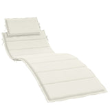 Vidaxl Lounger polštář 186x58x3 cm tkanina smíšený krém -