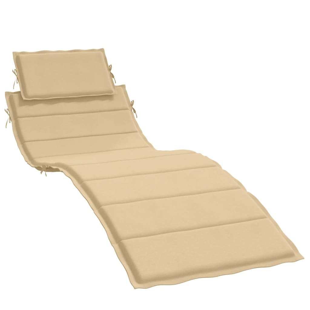 Vidaxl Lagger Cuscino 186x58x3 cm tessuto misto beige