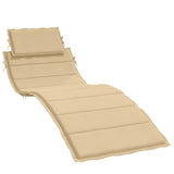 Vidaxl lounger Këssen 186x58x3 cm Stoff gemëschte Biger