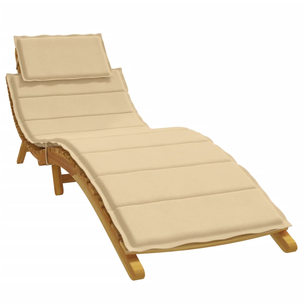 Vidaxl Lagger Cuscino 186x58x3 cm tessuto misto beige