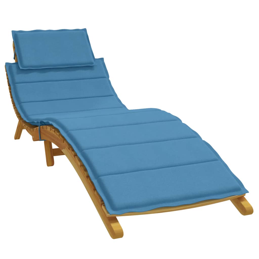 Vidaxl Lounger poduszka 186x58x3 cm mieszany niebieski