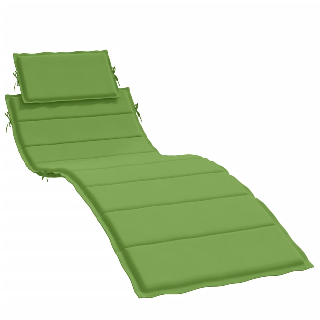 Vidaxl Lounger Cushion 186x58x3 cm Stoff Mixed Green