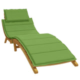 Vidaxl louner Këssen 186x58x3 cm Stoff gemëscht gréng