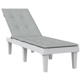 Coussin de chaise de patio vidaxl (75 + 105) tissu x50x3 cm gris clair mixte