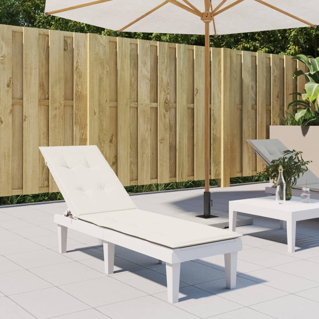 Vidaxl patio President Këssen (75 + 105) X50x3 cm gemëschte Creme-crolored crolorored