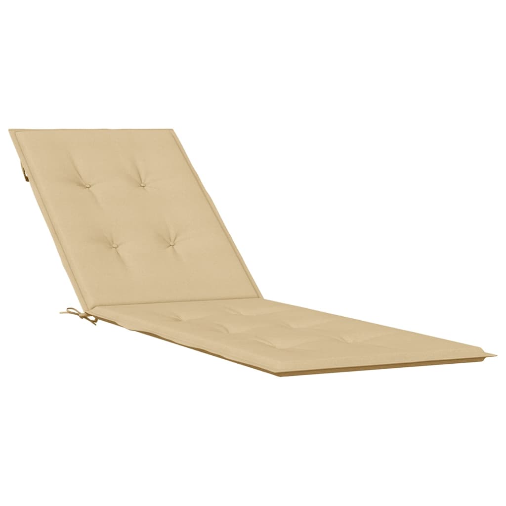 Cojín de silla de patio Vidaxl (75+105) X50x3 CM Fabric Beige