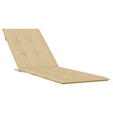 Cuscino della sedia da patio Vidaxl (75+105) X50x3 cm Fassoso beige misto