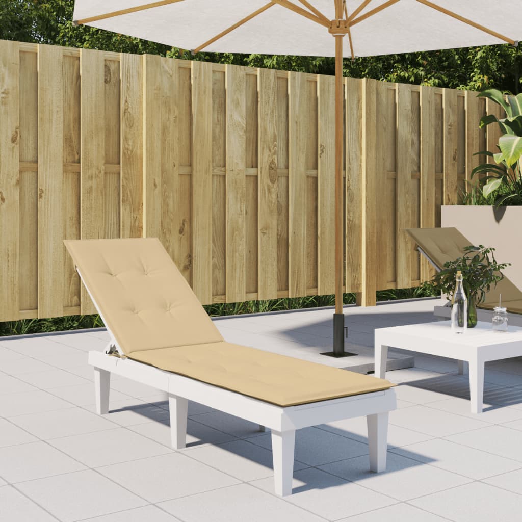 Vidaxl patio stolpute (75+105) x50x3 cm stoff blandet beige