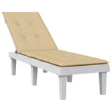 Coussin de chaise de patio vidaxl (75 + 105) Tissu x50x3 cm beige mélangée