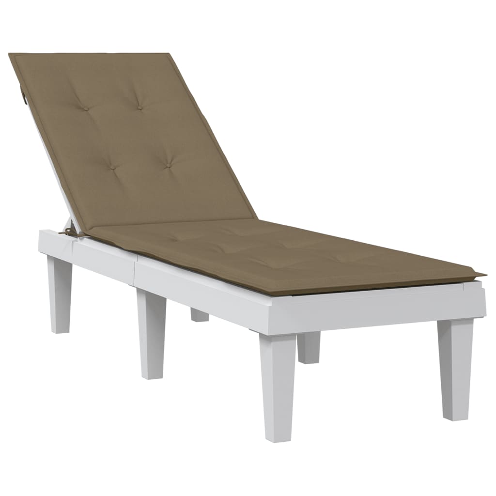 Vidaxl Patio CHAIR KUSUSIOUN (75 + 105) X50X3 cm gemëschte Taupe