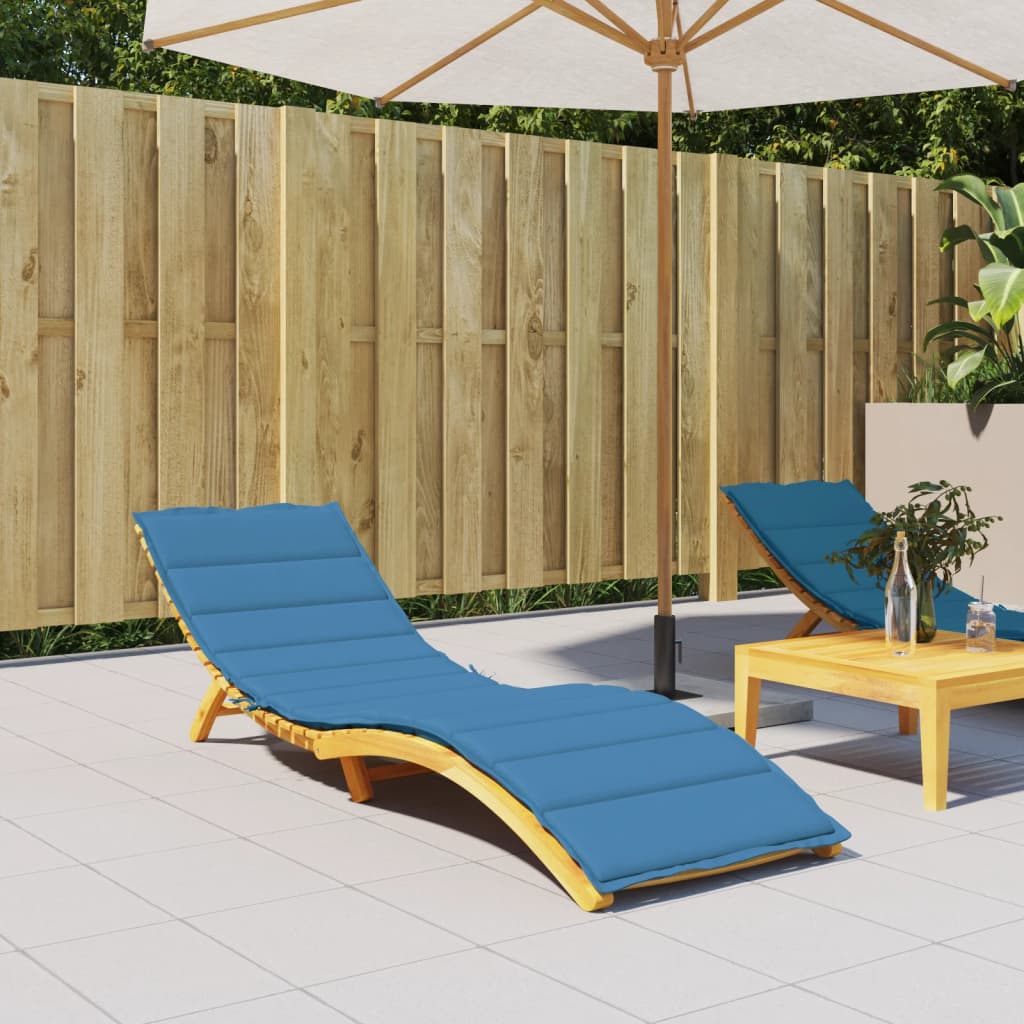 Vidaxl Lounger Blaphion 200x50x4 cm tkanina mešano modro