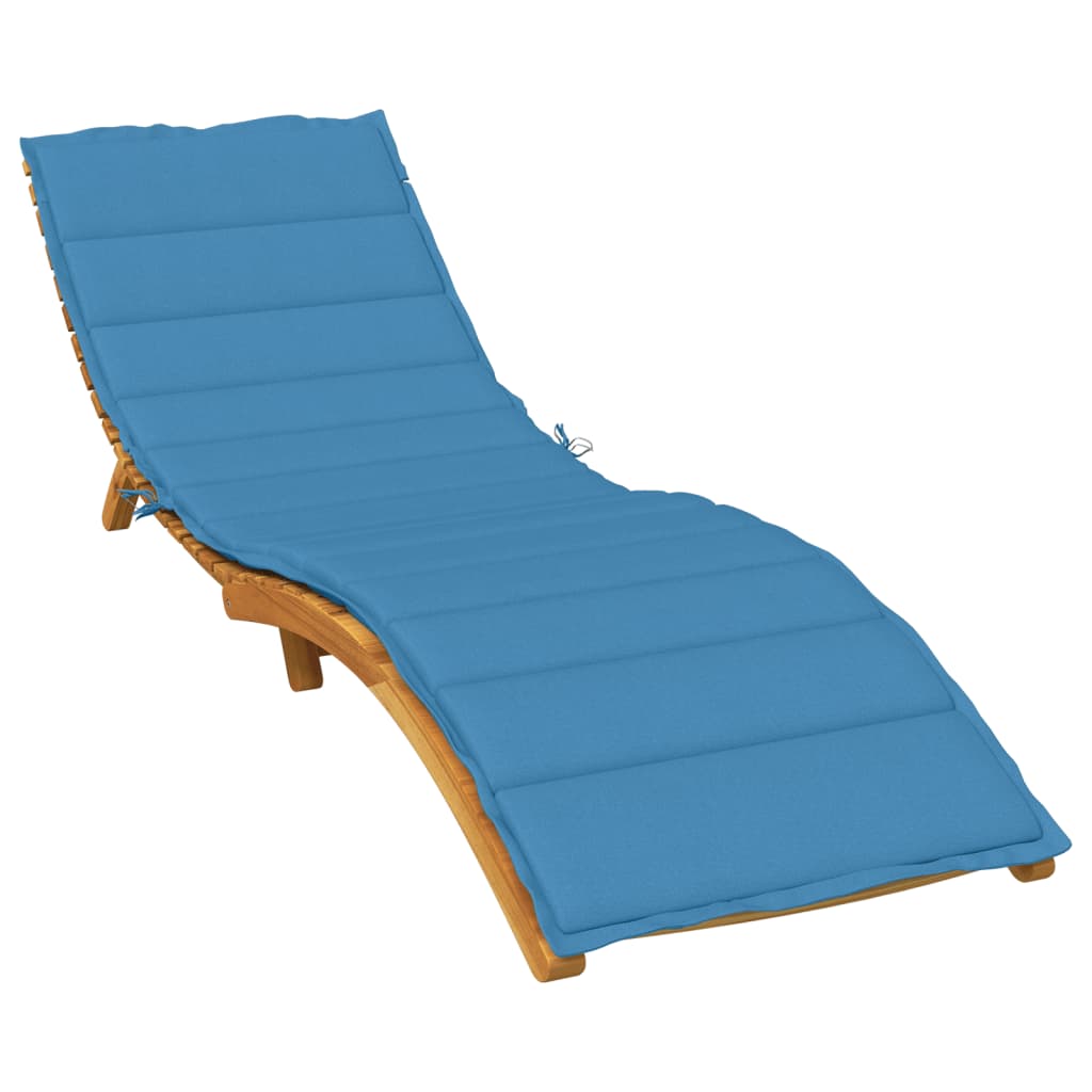 VidaXL lounger cushion 200x50x4 cm fabric mixed blue