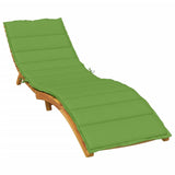 Polštář Vidaxl Lounger 200x60x4 cm látka smíšená zelená