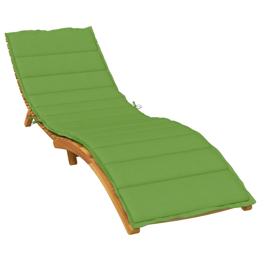 Vidaxl Lounger poduszka 200x70x4 cm mieszana zielona tkanina