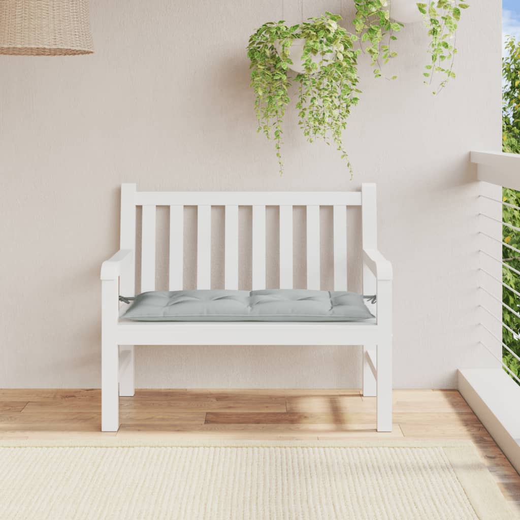 Vidaxl Garden Bench Cushion 100x50x7 cm Tyg Mixed Light Grey