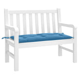 Vidaxl Garden Bench Kissen 100x50x7 cm Stoff gemischt blau