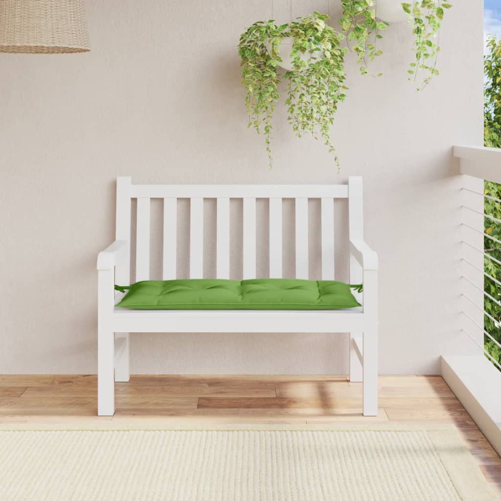 VIDAXL Garden Bench Blaža 100x50x7 cm tkanina mešano zeleno