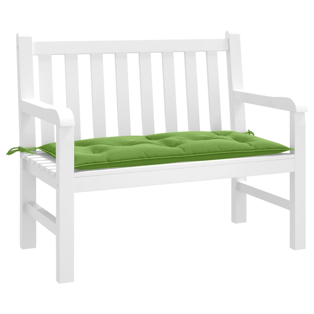 Vidaxl Garden Bench polštář 100x50x7 cm tkanina smíšená zelená