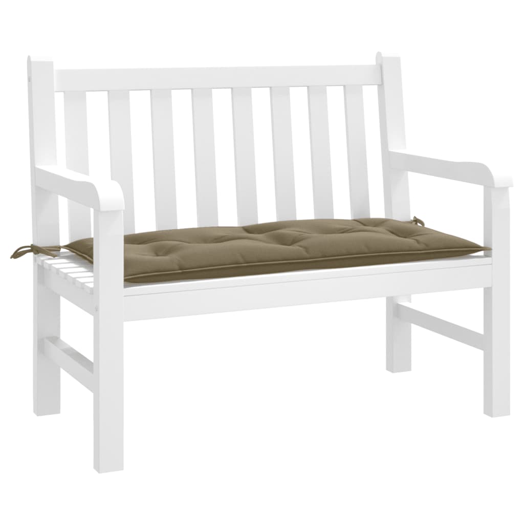 Vidaxl Garden Bench polštář 100x50x7 cm látka smíšená taupe