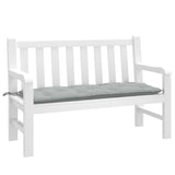 Vidaxl Garden Bench Cushion 120x50x7 cm Stoff Mixed Light Grey