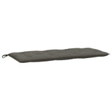 Vidaxl Garden Bench Cushion 120x50x7 cm Stoff Mixed Dark Grey