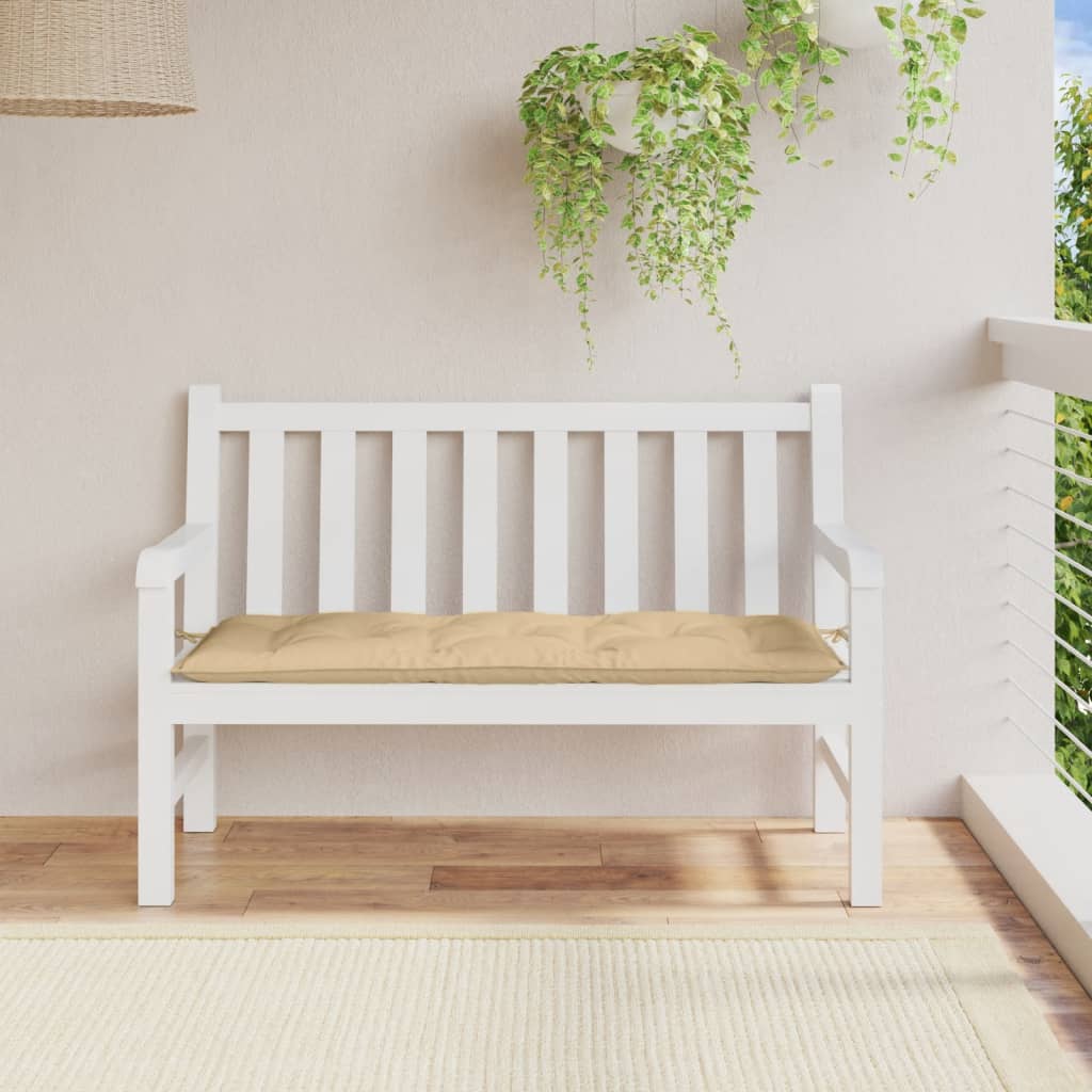 Vidaxl Garden bench cushion 120x50x7 cm fabric mixed beige