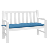 Vidaxl Garden Bench Kissen 120x50x7 cm Stoff Blau gemischt