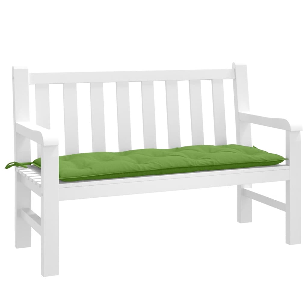 Vidaxl Garden bench cushion 120x50x7 cm Fabric mixed green