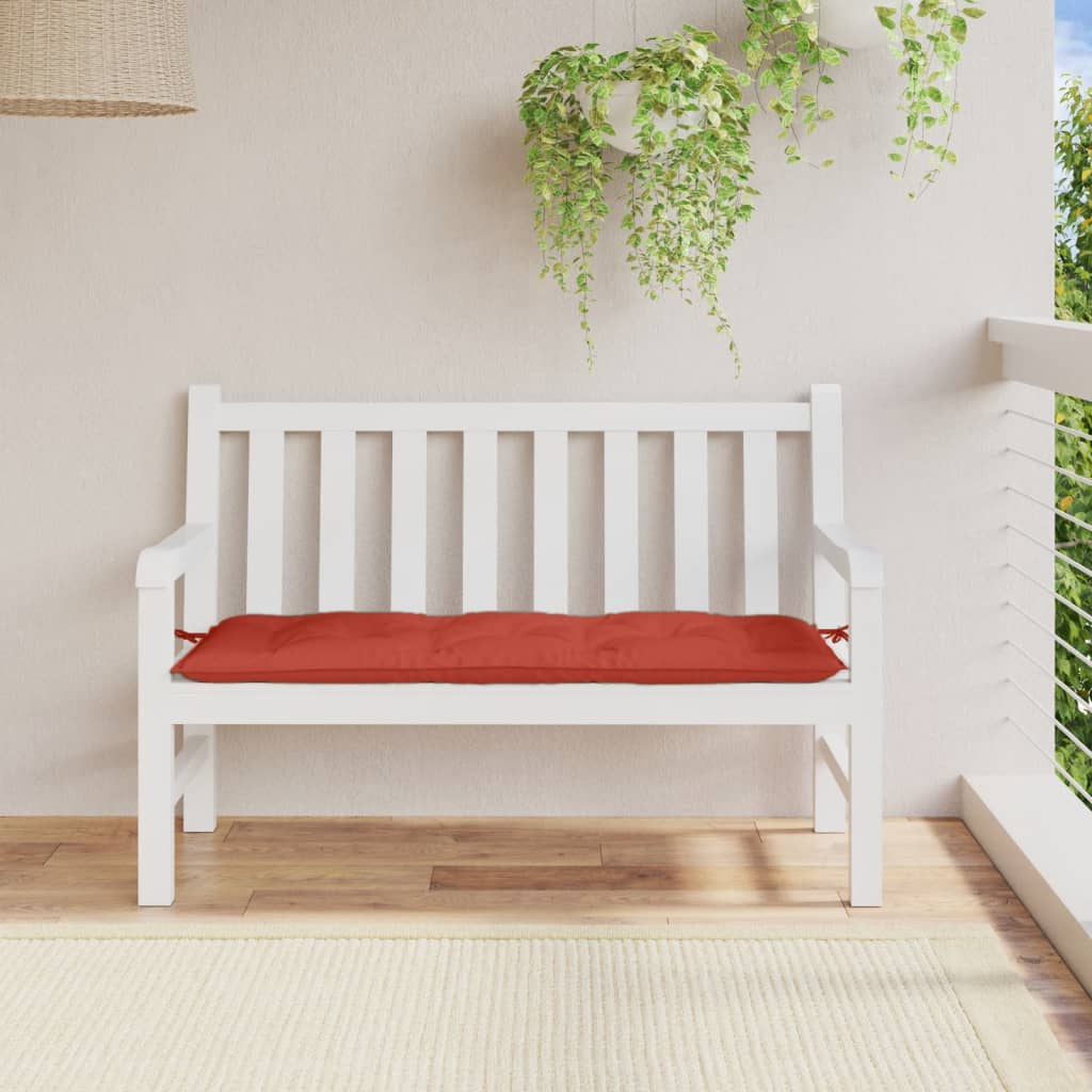 VidaXL Garden bench cushion 120x50x7 cm Fabric mixed red