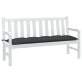 Vidaxl Garden Banc Cushion 150x50x7 cm Tissu mixte anthracite -colored