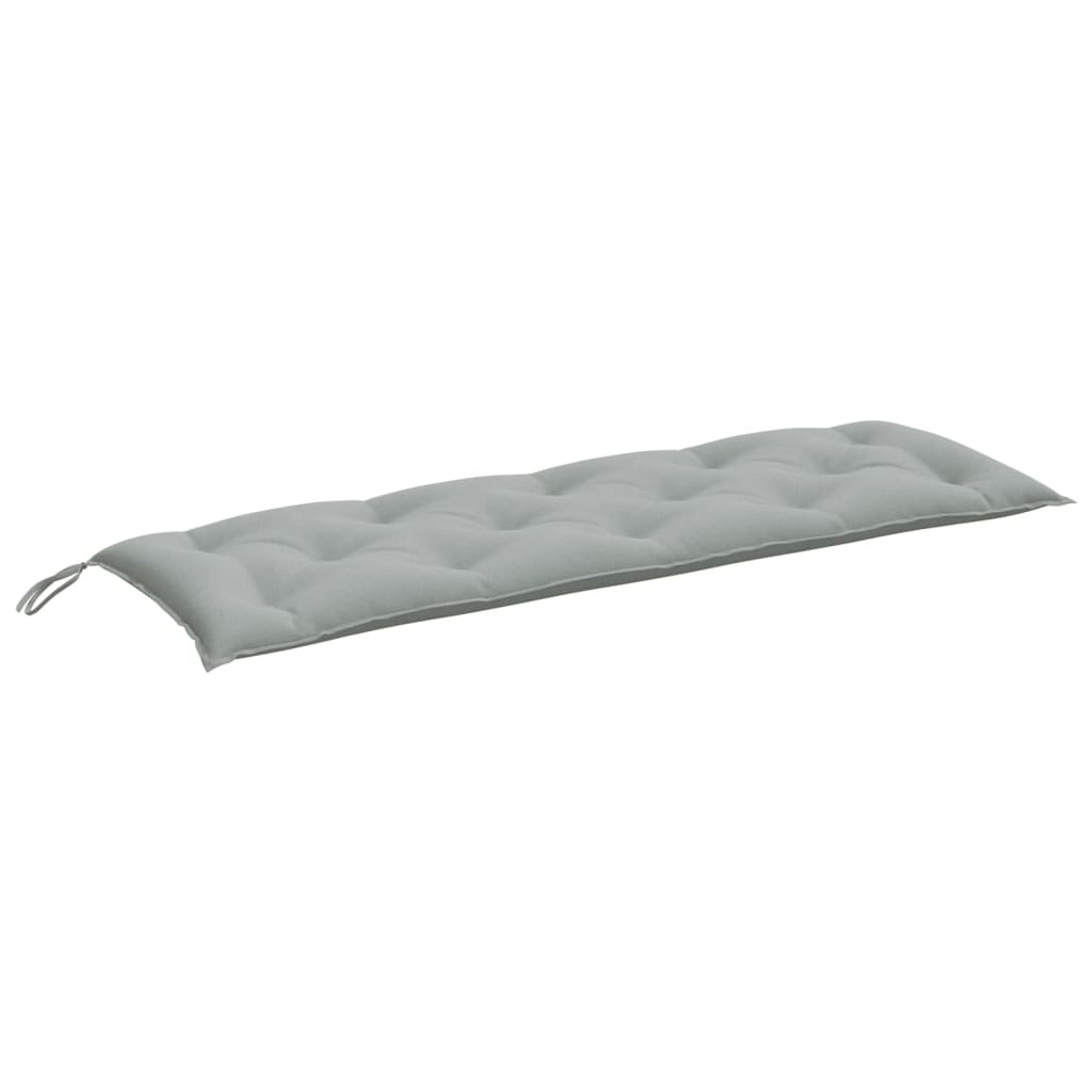 VIDAXL Garden Bench blazina 150x50x7 cm tkanina mešana svetlo siva