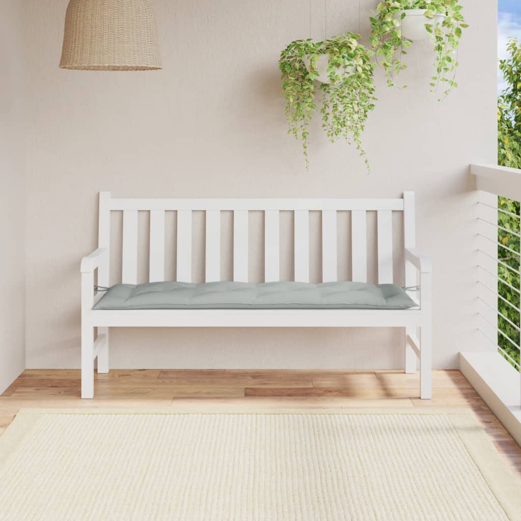 Vidaxl Garden Bench Cushion 150x50x7 CM Fabric Mezcla Grey