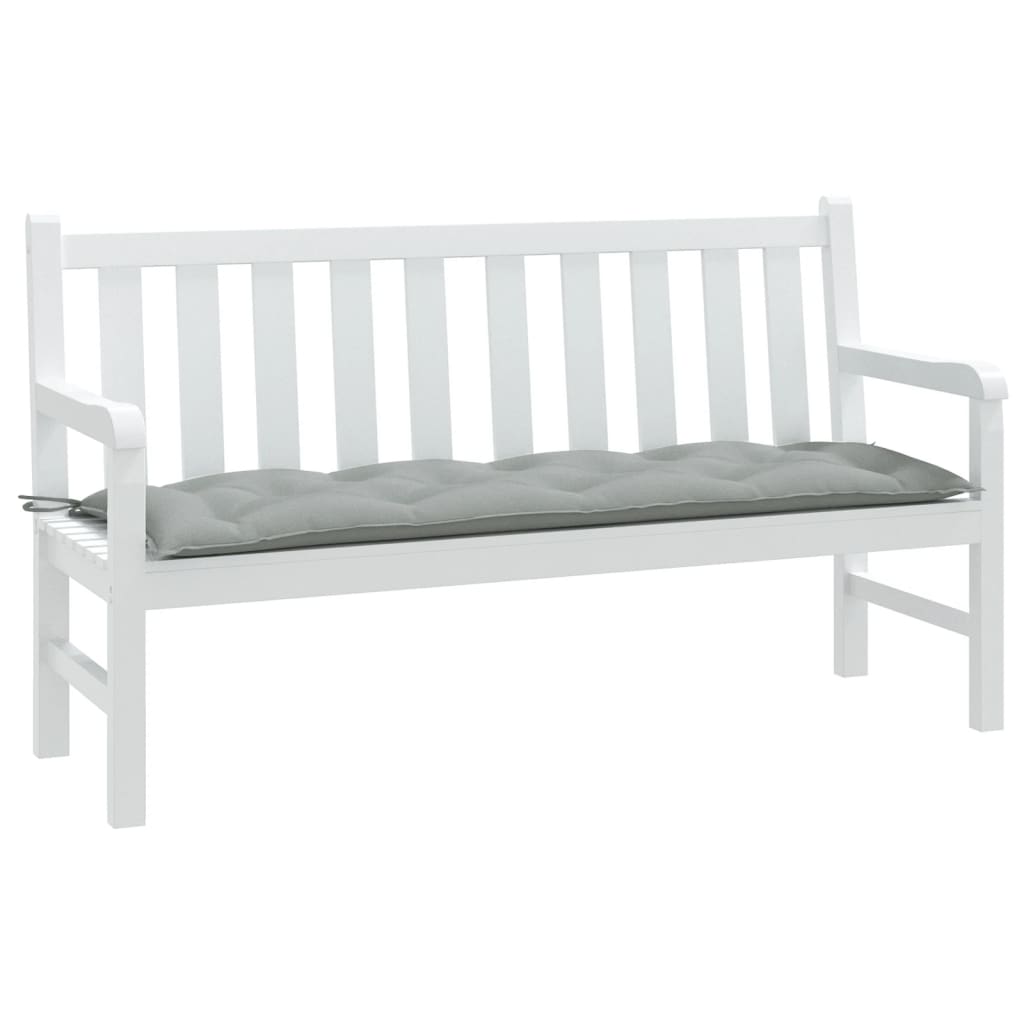 Vidaxl Garden Bench polštář 150x50x7 cm tkanina smíšená světle šedá