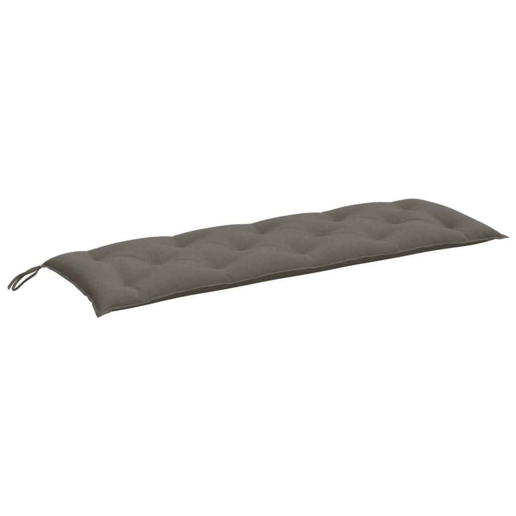 Vidaxl Garden Banc Cushion 150x50x7 cm Tissu mixte gris foncé