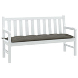 Vidaxl Garden Banc Cushion 150x50x7 cm Tissu mixte gris foncé